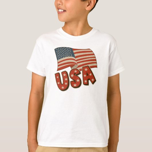 Kinder Patriottisch T Shirt (Voorkant)