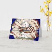 Kinder Patriottische Bunny T-Shirten en cadeautjes Kaart (Gele Bloem)