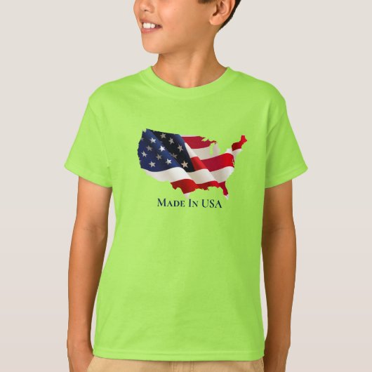 Kinder Patriottische Vlag T-shirt (Voorkant)
