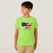 Kinder Patriottische Vlag T-shirt (Voorkant volledig)