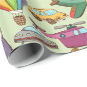 Kinder patroon bevestigen cadeaupapier (Rol Hoek)