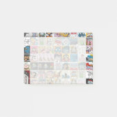 Kinder patroon met komische kleurtekens post-it® notes (Voorkant)