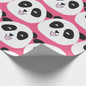 Kinder patroon Panda beer naadloze vintage herhali Cadeaupapier (Hoek)