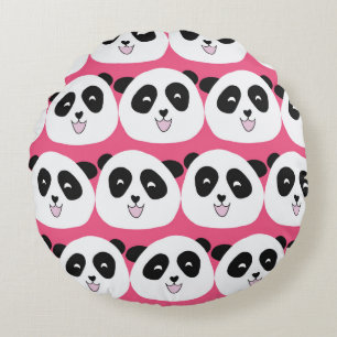 Kinder patroon Panda beer naadloze vintage herhali Rond Kussen
