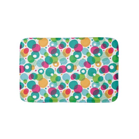 Kinder patroon rond belletjes badmat (Voorkant)