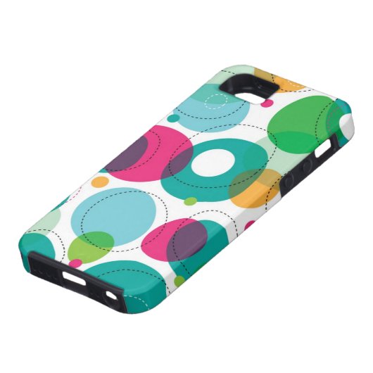 Kinder patroon rond belletjes Case-Mate iPhone case (Onderkant)