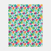 Kinder patroon rond belletjes fleece deken (Voorkant)