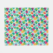 Kinder patroon rond belletjes fleece deken (Voorkant (Horizontaal))