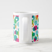 Kinder patroon rond belletjes grote koffiekop (Achterkant)