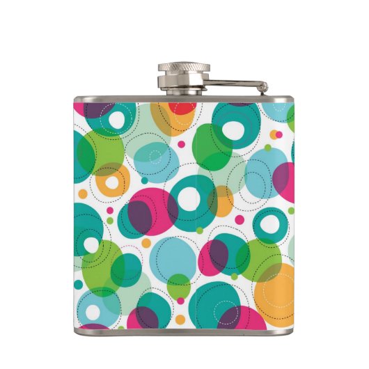 Kinder patroon rond belletjes heupfles (Achterkant)