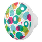 Kinder patroon rond belletjes keramische knop (Rechts)