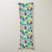 Kinder patroon rond belletjes lichaamskussen (Voorkant Verticaal)