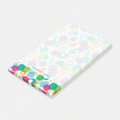 Kinder patroon rond belletjes post-it® notes (Schuin)