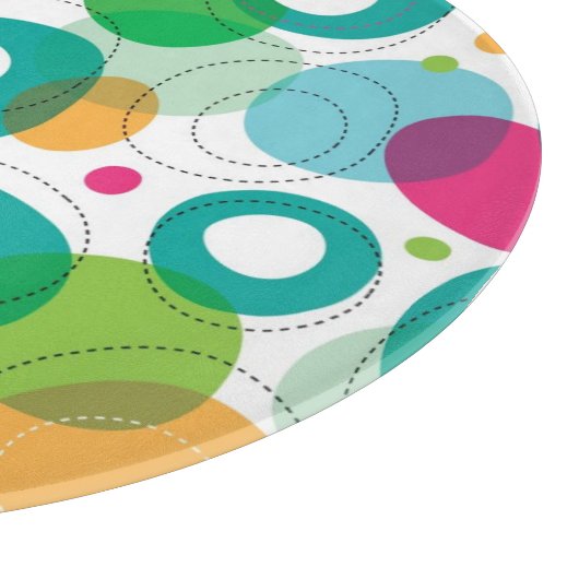 Kinder patroon rond belletjes snijplank (Hoek)