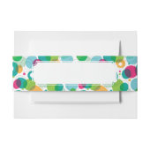 Kinder patroon rond belletjes uitnodigingen wikkel (Voorkant Voorbeeld)