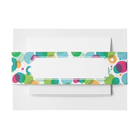 Kinder patroon rond belletjes uitnodigingen wikkel (Voorkant Voorbeeld)