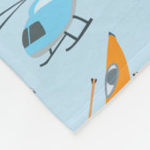 Kinder patroon voor kleurrijk vervoer en voertuige fleece deken (Hoek)