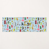 Kinder patroon voor kleurrijk vervoer en voertuige yogamat (Voorkant (horizontaal))