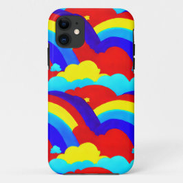 Kinder patroon voor kleurrijke regenboogwolken Case-Mate iPhone case
