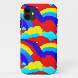 Kinder patroon voor kleurrijke regenboogwolken Case-Mate iPhone case