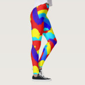 Kinder patroon voor kleurrijke regenboogwolken leggings (Rechts)