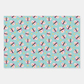 Kinder patroonvlinder inpakpapier vel (Voorkant 3)