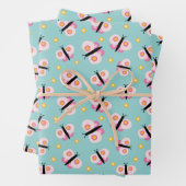 Kinder patroonvlinder inpakpapier vel (In situ)