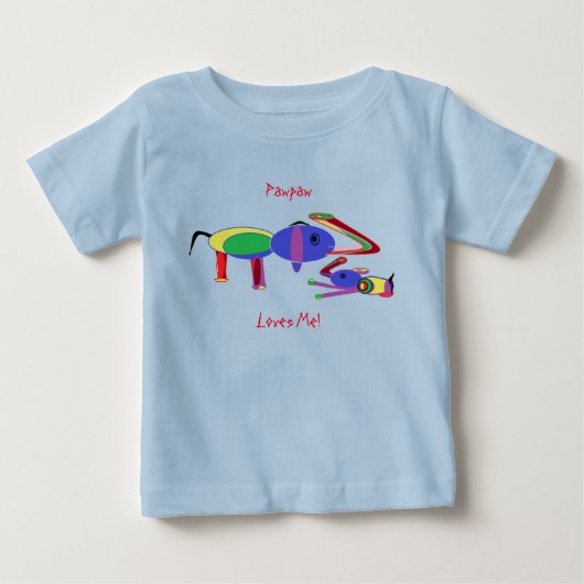 Kinder Pawpaw-T-shirt - (alleen voor ontwerp) (Voorkant)