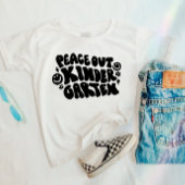 Kinder Peace Out Kleuterschool T-shirt