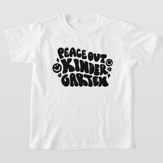 Kinder Peace Out Kleuterschool T-shirt (Laagn)