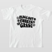 Kinder Peace Out Vierde Grade T-shirt (Laagn)