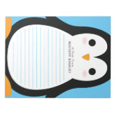 Kinder Penguin Cute Personal Briefpapier Notepad Notitieblok (Voorkant)