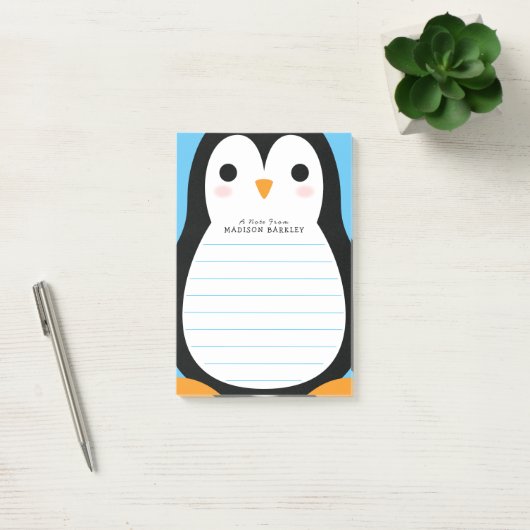 Kinder Penguin Cute Post-it® Notes (Kantoor)