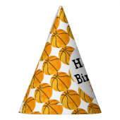 Kinder persoonlijke Basketball Happy Birthday-spor Feesthoedjes (Links)