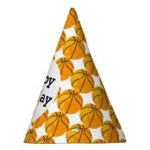 Kinder persoonlijke Basketball Happy Birthday-spor Feesthoedjes (Rechts)