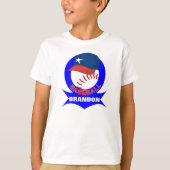 Kinder persoonlijke honkbal T-shirt (Voorkant)