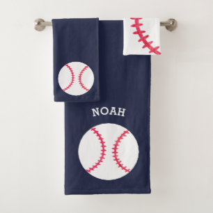 Kinder persoonlijke honkbalsport Blauw Athletic Bad Handdoek