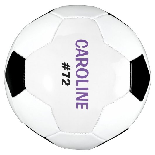 Kinder persoonlijke naam en Jersey nummer Voetbal (Gedraaid)