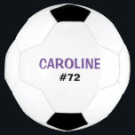 Kinder persoonlijke naam en Jersey nummer Voetbal<br><div class="desc">Je favoriete voetbalspeler zal van dit gepersonaliseerde voetbal houden. Pas aan met spelersnaam en -nummer. Dit aangepaste voetbal zal een groot geschenk zijn voor kerst,  verjaardagen of andere speciale gelegenheden.</div>