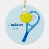 Kinder persoonlijke tennis Keepomwille Keramisch Ornament (Voorkant)