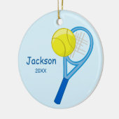 Kinder persoonlijke tennis Keepomwille Keramisch Ornament (Links)