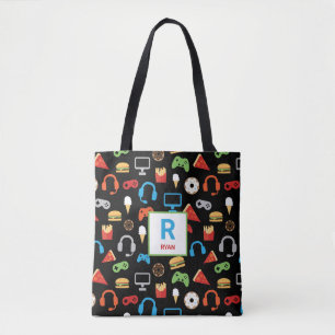 Kinder persoonlijke videogames tote bag
