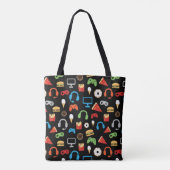 Kinder persoonlijke videogames tote bag (Achterkant)