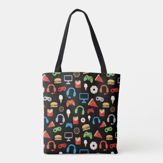 Kinder persoonlijke videogames tote bag (Achterkant)