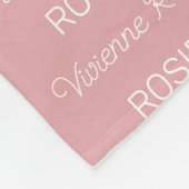 Kinder persoonlijke vlootsbank fleece deken (Hoek)