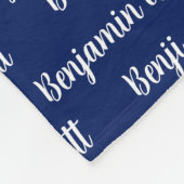 Kinder persoonlijke vlootsbank fleece deken (Hoek)