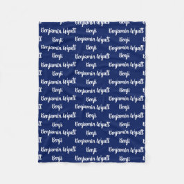 Kinder persoonlijke vlootsbank fleece deken