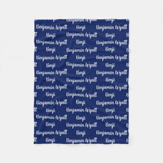 Kinder persoonlijke vlootsbank fleece deken (Voorkant)