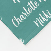 Kinder persoonlijke vlootsbank fleece deken (Hoek)