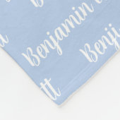 Kinder persoonlijke vlootsbank fleece deken (Hoek)